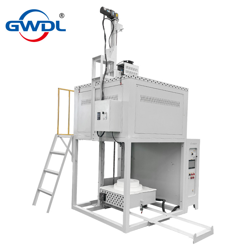 1700度 10升气氛熔块炉  顶部加装可升降搅拌装置